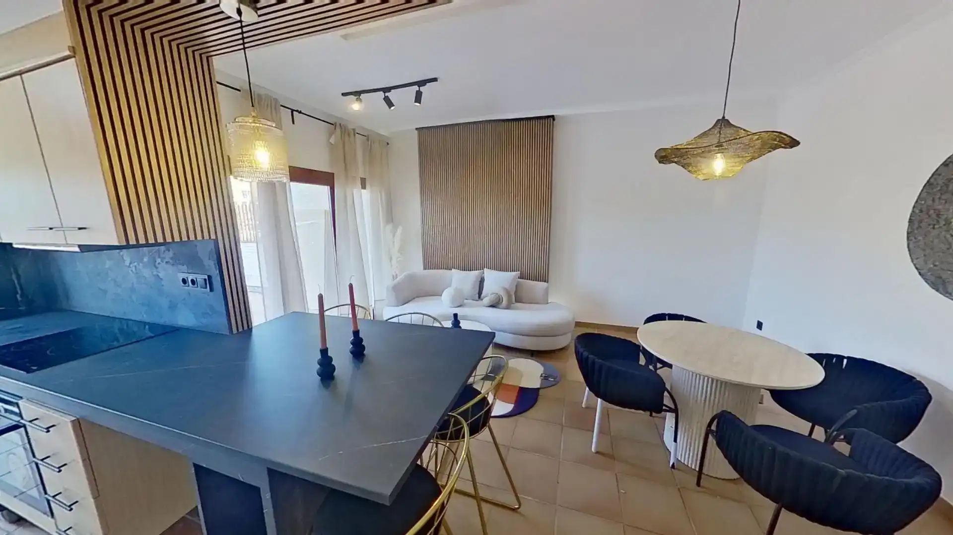 Wohnzimmer von Dachboden zum Verkauf in Villanueva del Río Segura mit Klimaanlage, Schwimmbad und Balkon