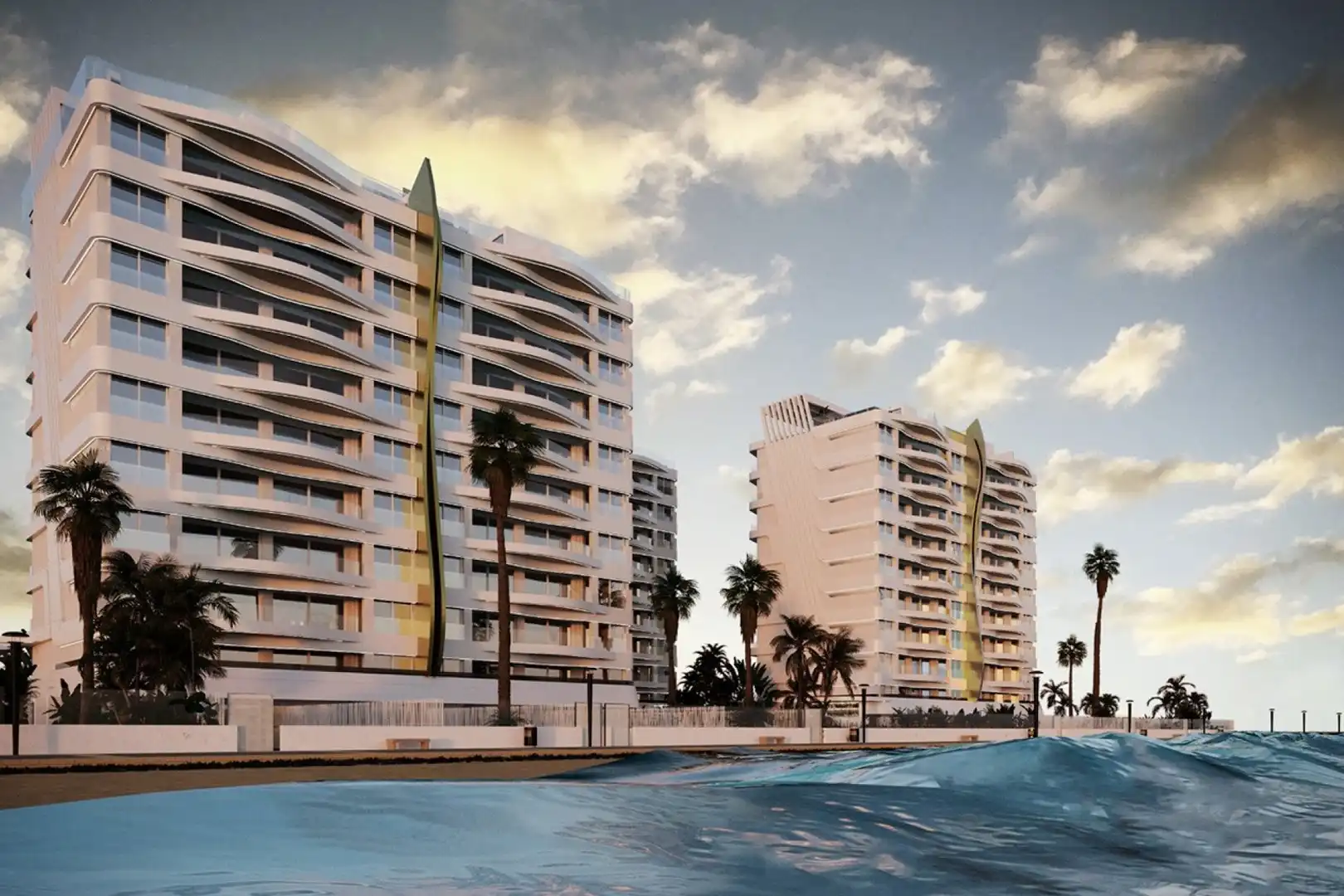 Exterior view of Flat for sale in La Manga del Mar Menor  with Air Conditioner, Heating and Private garden