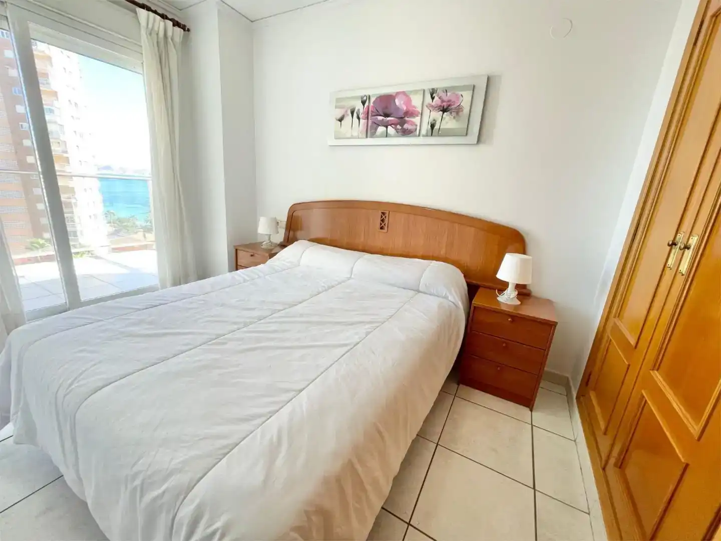 Schlafzimmer von Wohnungen zur Miete in Calpe / Calp mit Klimaanlage, Schwimmbad und Balkon