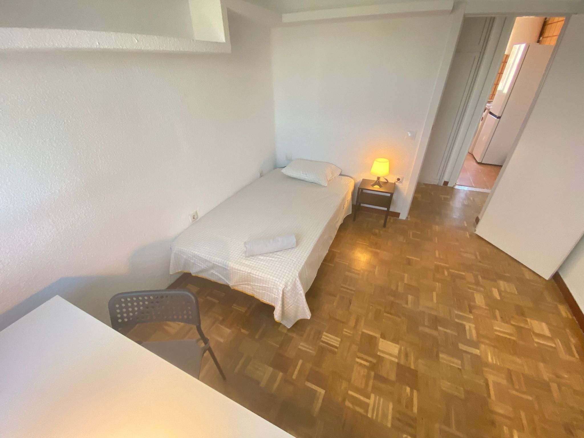 Bedroom of Flat to share in  Madrid Capital  with Heating, Furnished and Oven