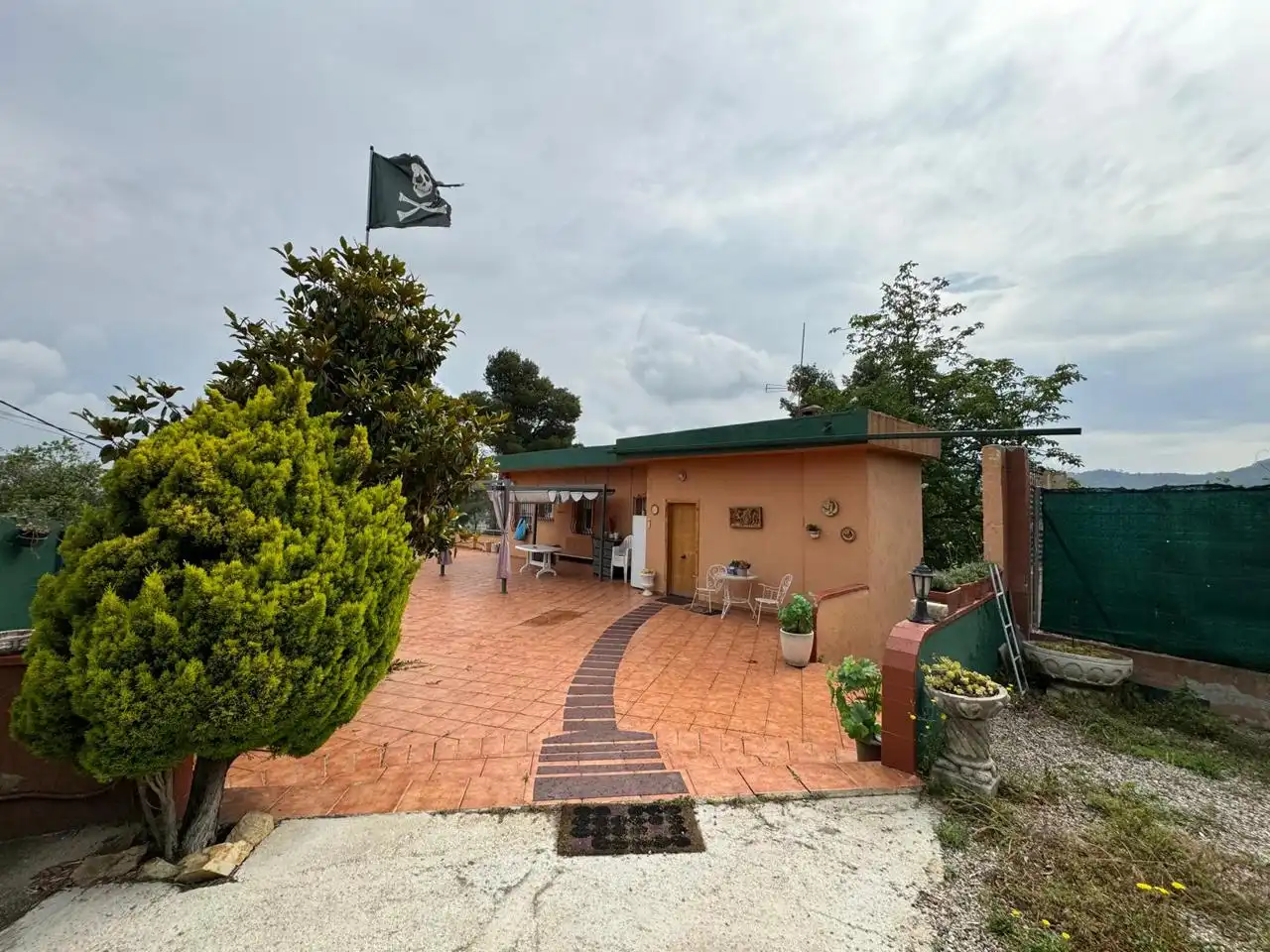 Vista exterior de Finca rústica en venta en Sant Fost de Campsentelles con Calefacción, Jardín privado y Parquet