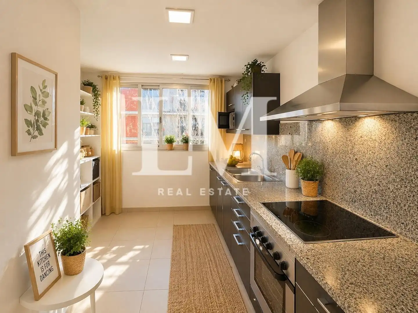 Cuina de Apartament en venda en Sant Adrià de Besòs amb Aire condicionat, Calefacció i Terrassa