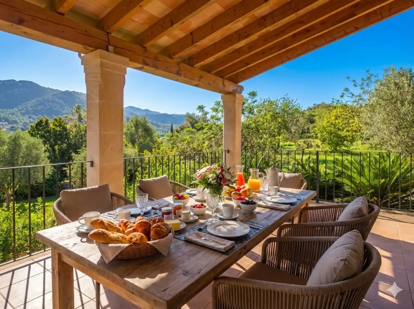 Terrace of Houses for rent in Campanet  with Heating, Private garden and Terrace
