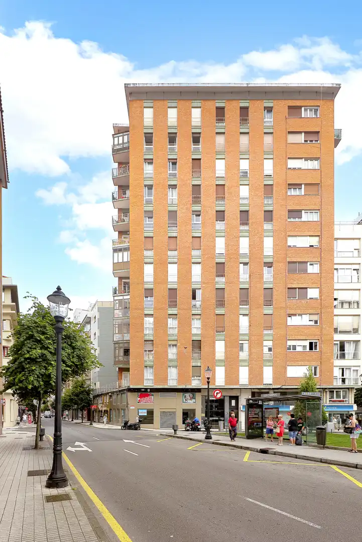 Exterior view of Flat for sale in Gijón   with Heating, Parquet flooring and Terrace