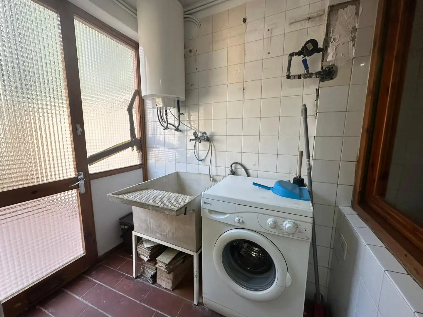 Küche von Wohnung zum Verkauf in Sort mit Heizung, Parkett und Möbliert