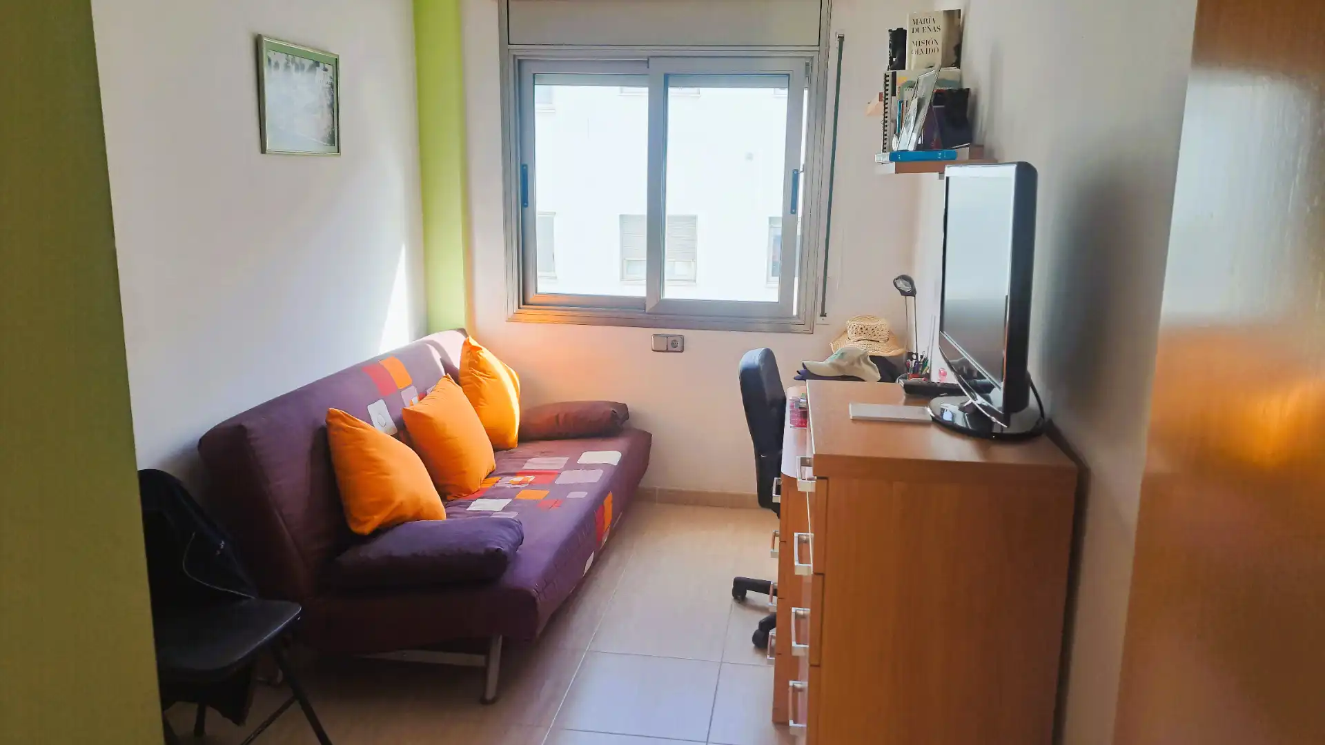 Living room of Flat for sale in Blanes  with Heating, Terrace and Furnished