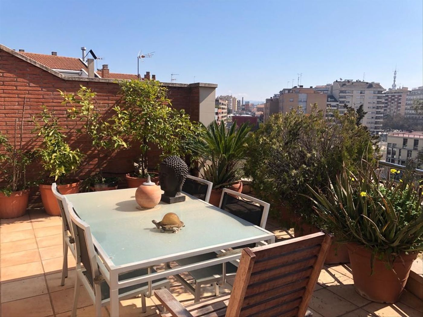 Terrace of Duplex to rent in Manresa  with Air Conditioner, Heating and Furnished