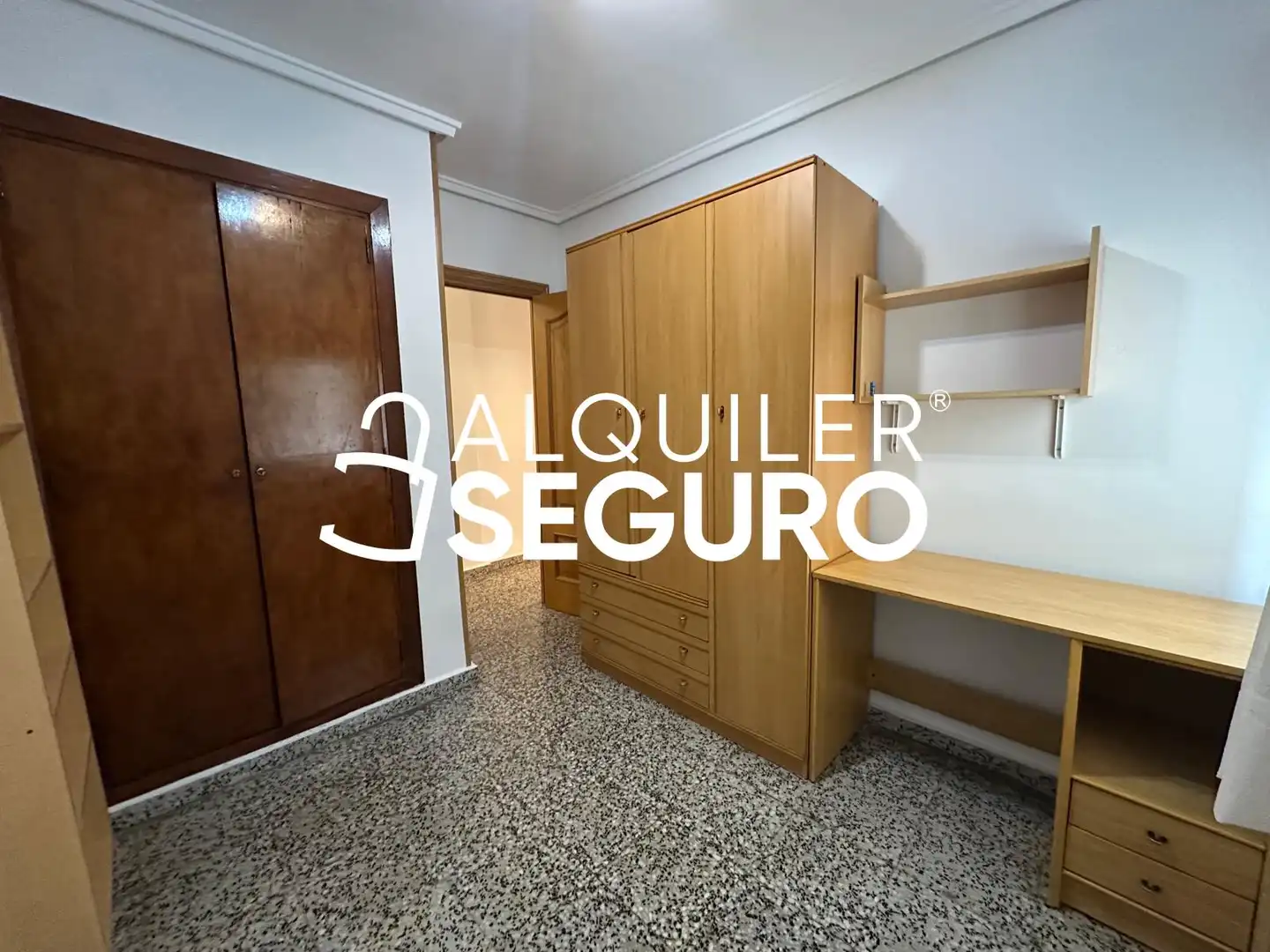 Bedroom of Flat for rent in Valencia  with Air Conditioner and Furnished