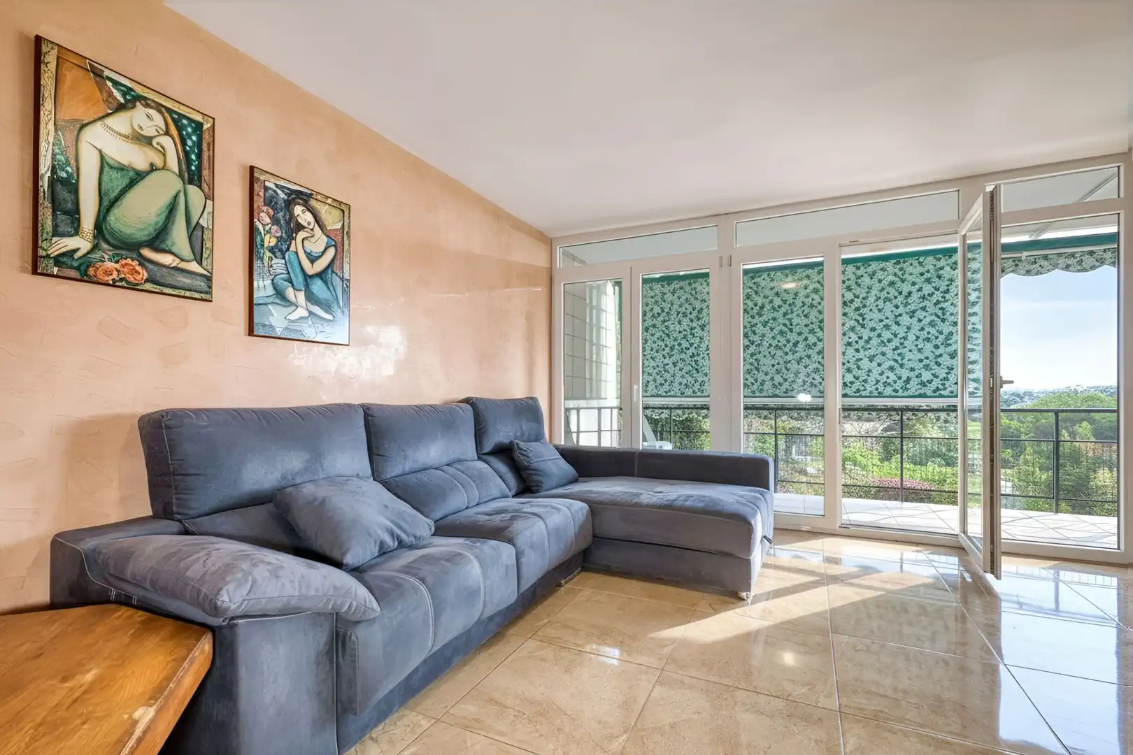 Wohnzimmer von Wohnungen zur Miete in Alicante / Alacant mit Klimaanlage, Heizung und Terrasse