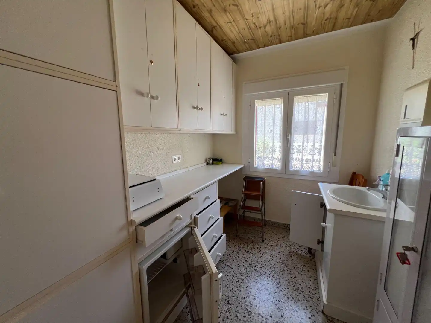 Cocina de Casa o chalet en venta en Zaragoza con Calefacción y Terraza