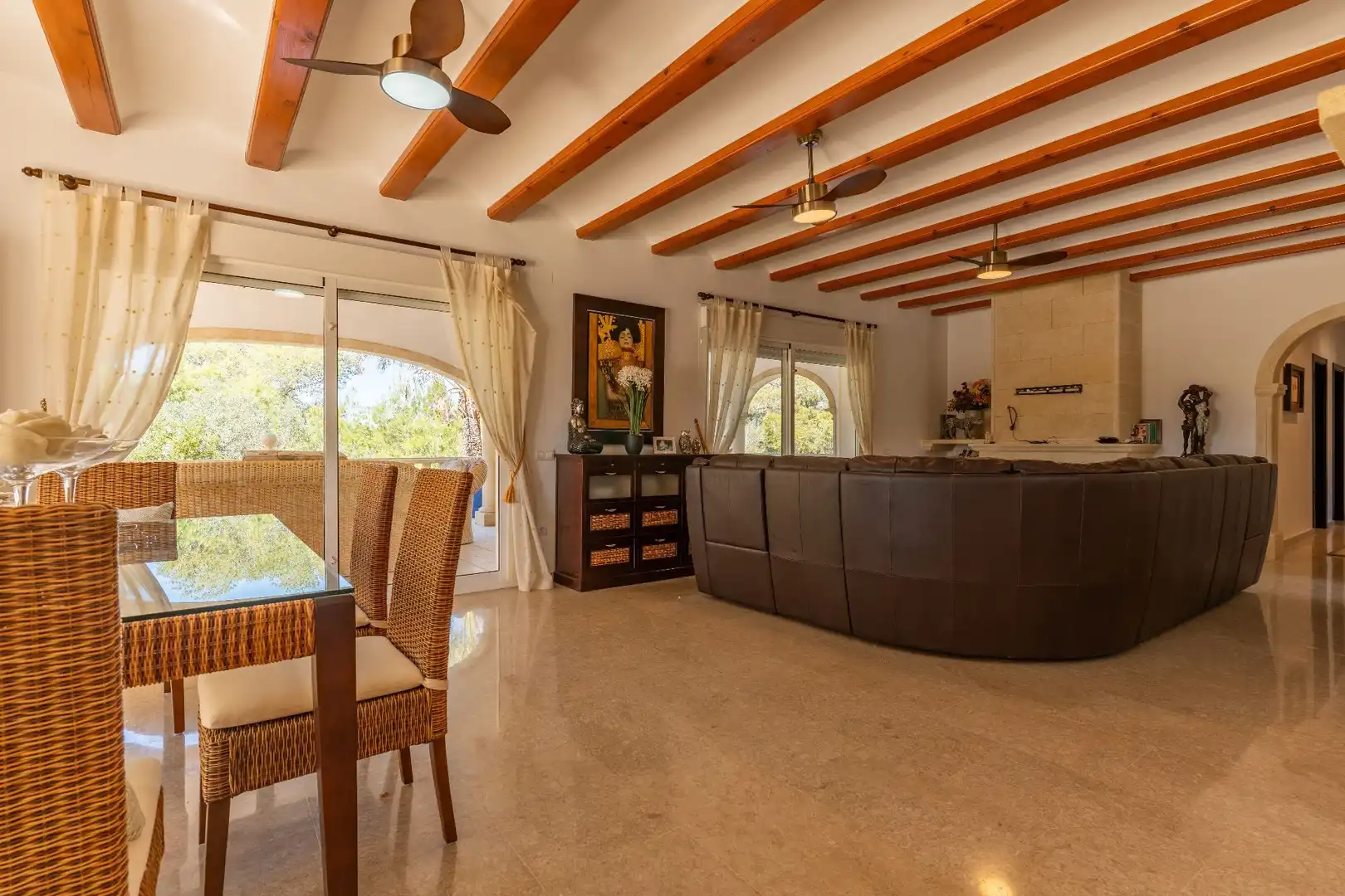 Dining room of Houses for sale in Jávea / Xàbia  with Air Conditioner, Heating and Terrace