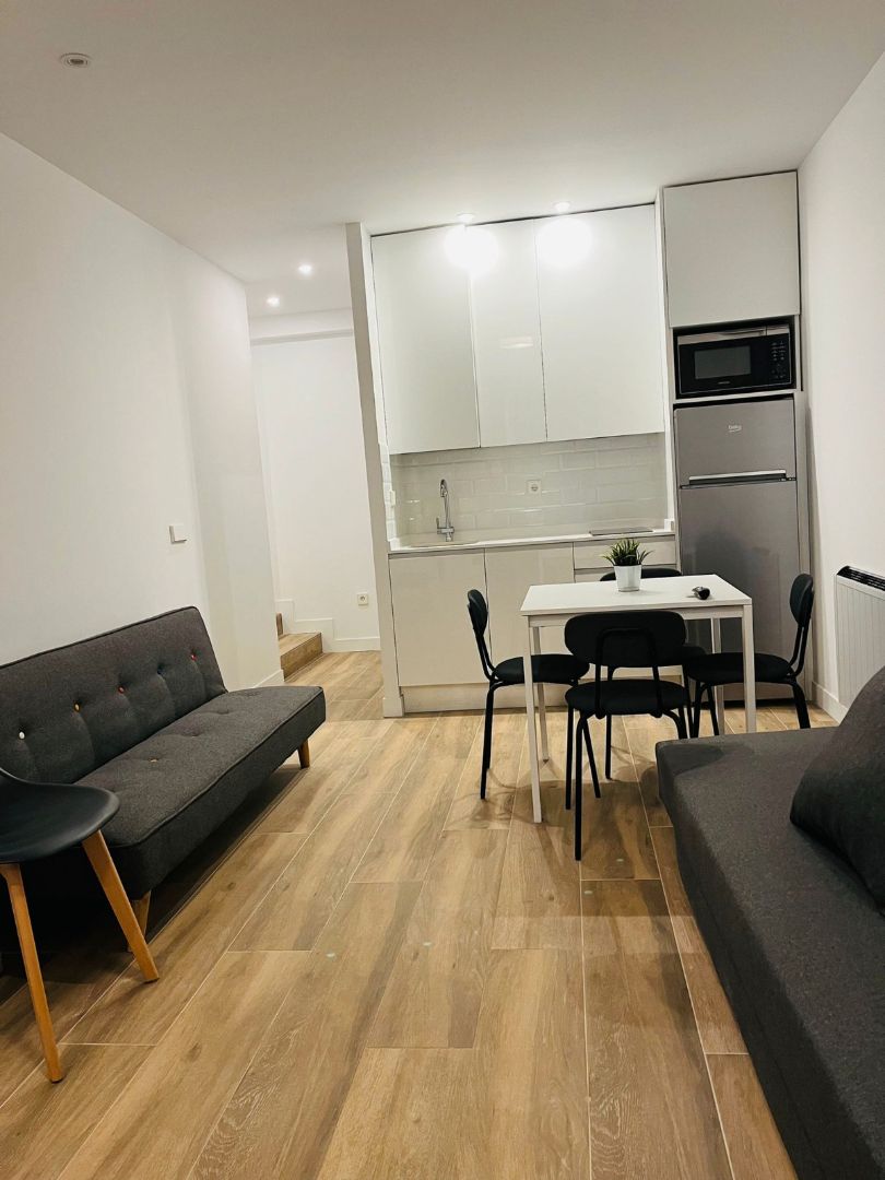Sala d'estar de Estudi en venda en  Madrid Capital amb Aire condicionat i Calefacció