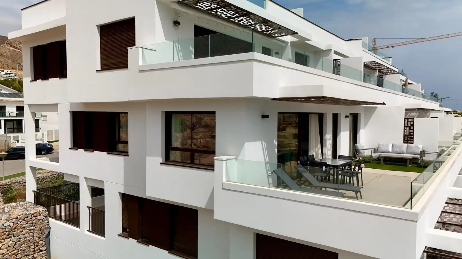 Terrassa de Apartament de lloguer en Finestrat amb Aire condicionat, Jardí privat i Terrassa