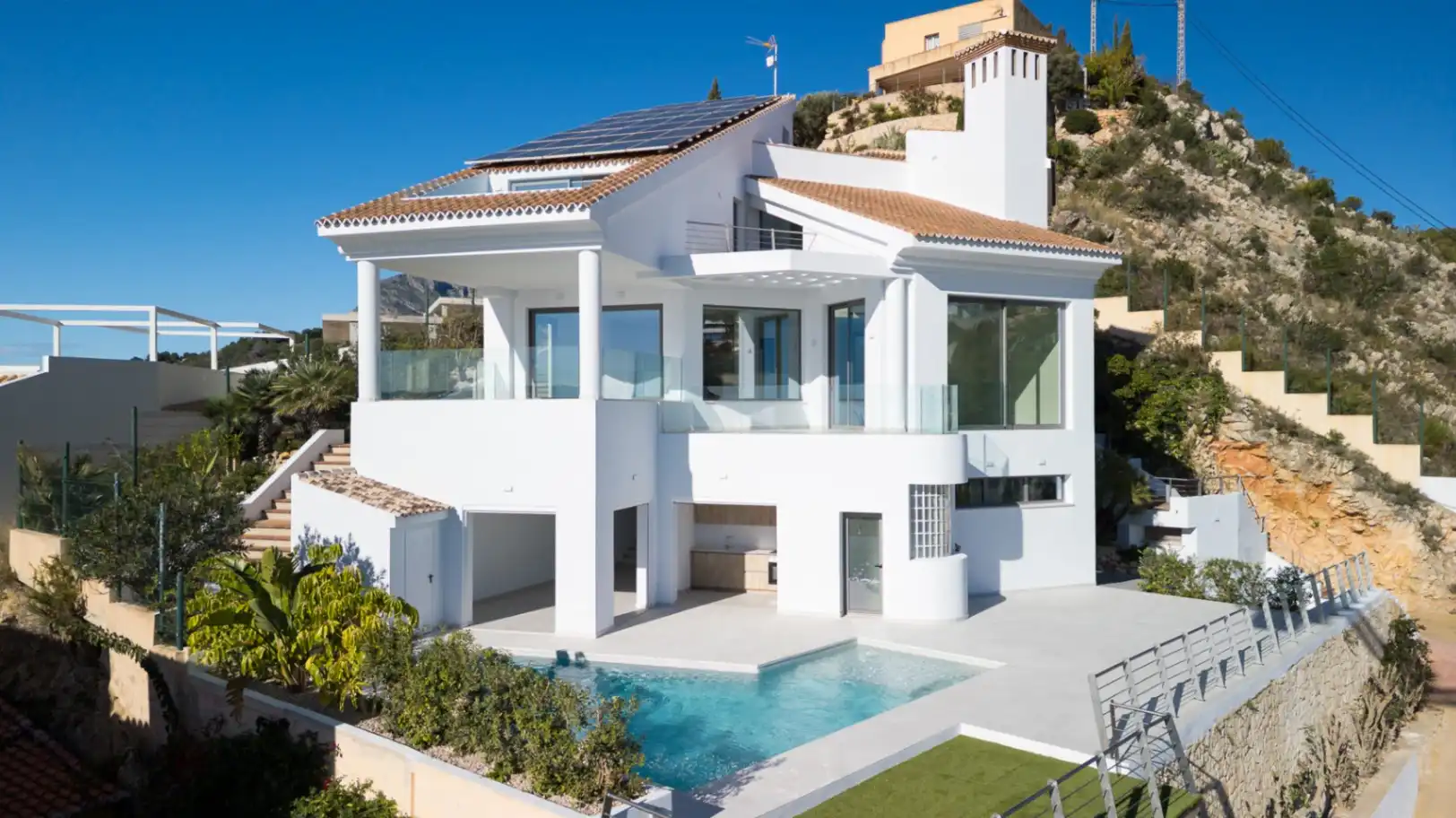 Exterior view of Houses for sale in Jávea / Xàbia  with Air Conditioner, Heating and Private garden