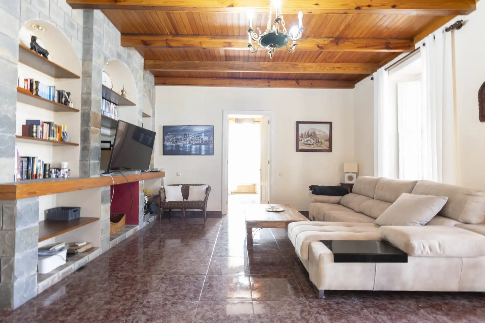 Sala de estar de Casa o chalet en venta en Puerto de la Cruz con Jardín privado y Terraza