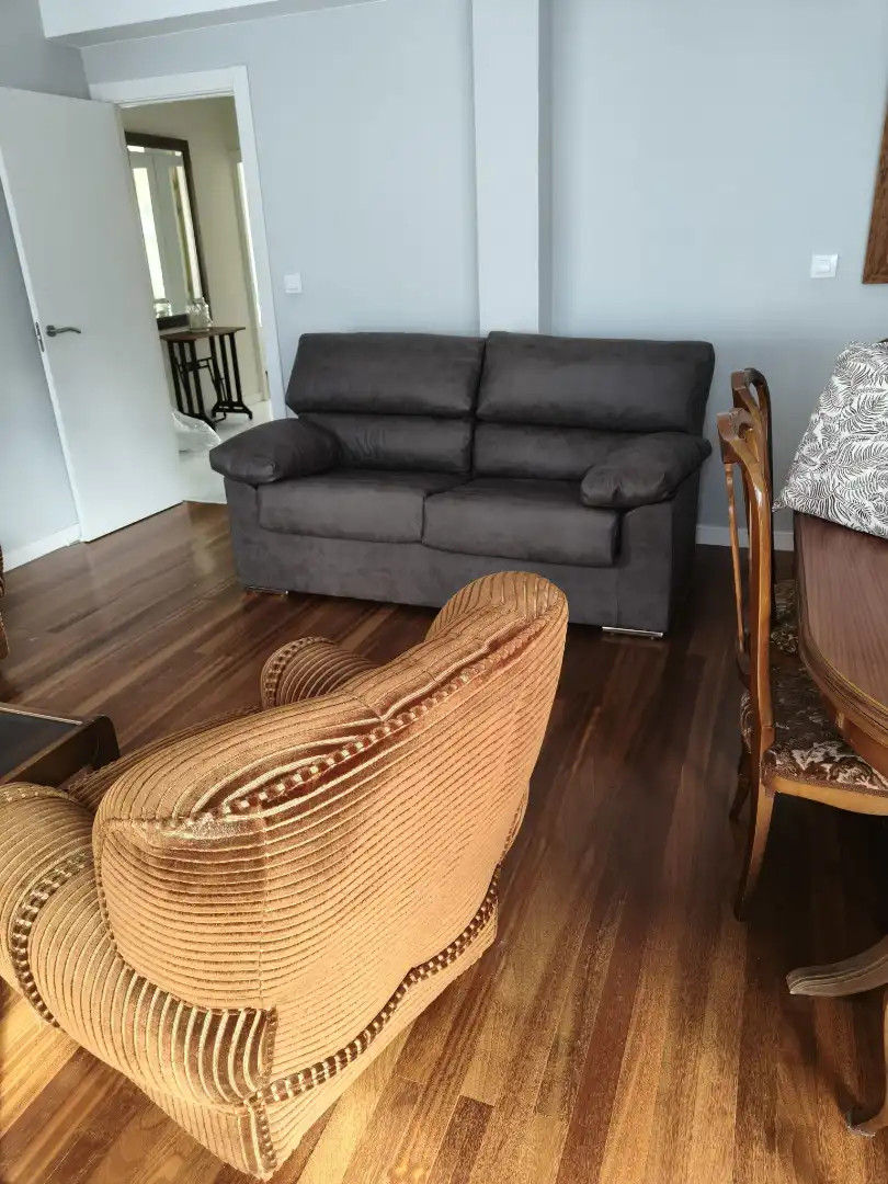 Living room of Flat for rent in Fisterra  with Furnished, Oven and Washing machine