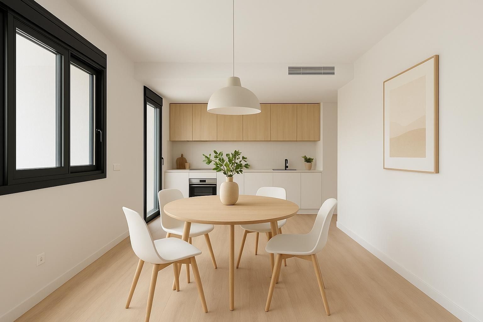 Dining room of Flat for sale in  Murcia Capital  with Air Conditioner, Heating and Private garden