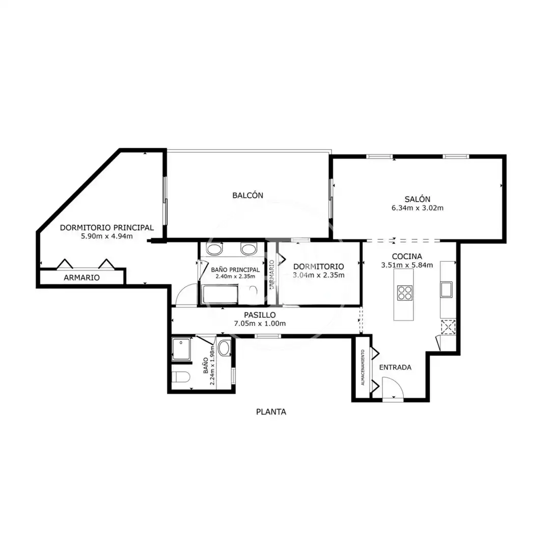 Flat for sale in Madrid  with Air Conditioner, Heating and Terrace
