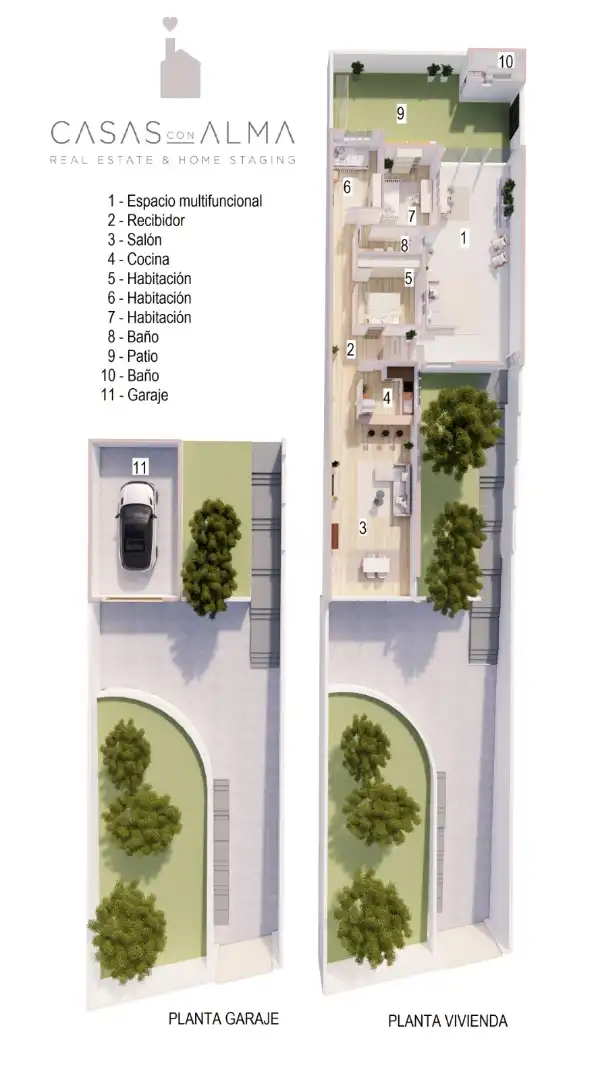 Aparcament de Casa adosada en venda en Santa Brígida amb Jardí privat