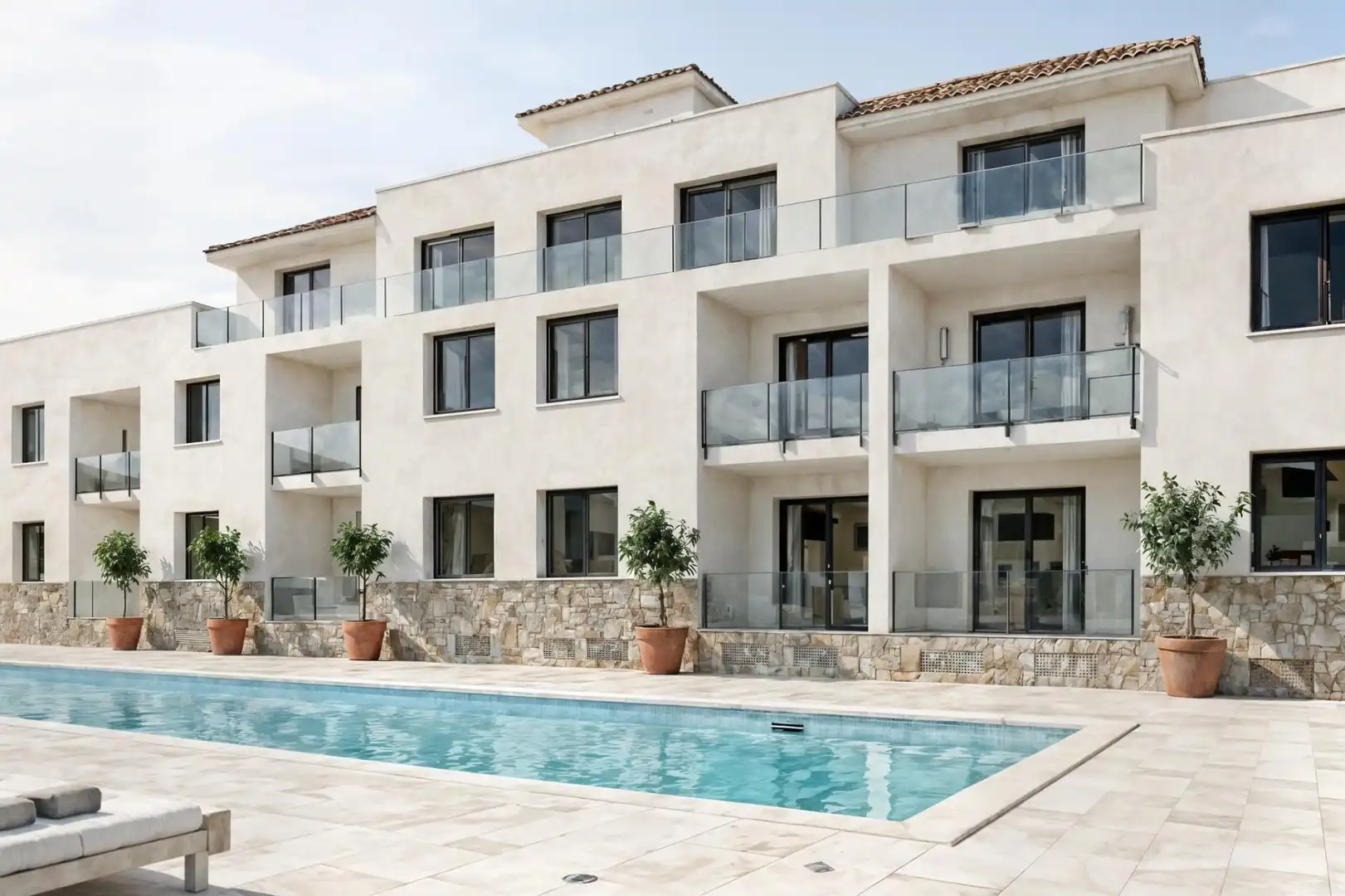 Vista exterior de Ático en venta en Gualchos con Aire acondicionado, Terraza y Piscina comunitaria