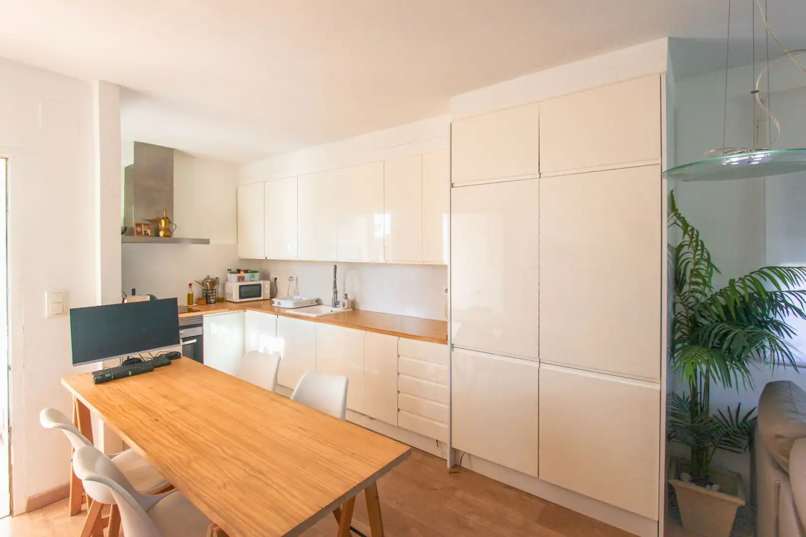 Kitchen of Apartments for sale in Els Poblets  with Air Conditioner, Private garden and Storage room