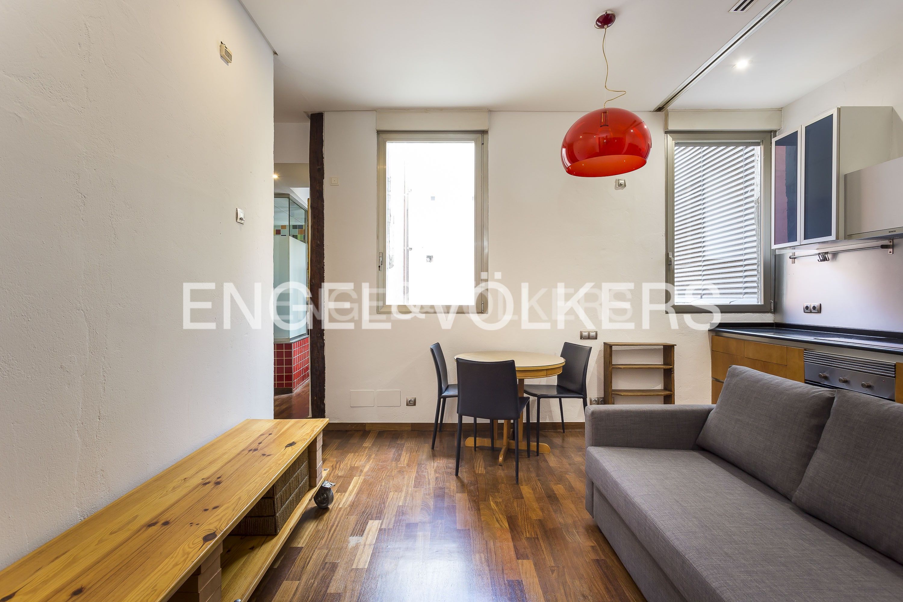 Sala de estar de Piso de alquiler en  Madrid Capital con Aire acondicionado, Calefacción y Amueblado