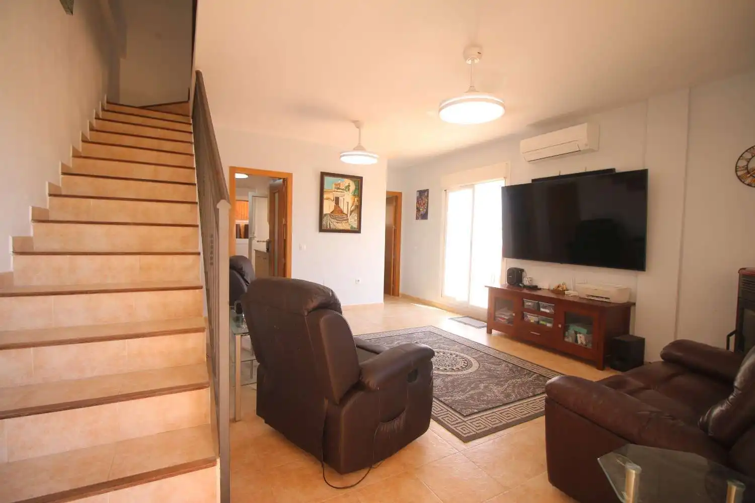 Sala de estar de Casa adosada en venta en Cuevas del Almanzora con Aire acondicionado, Terraza y Piscina