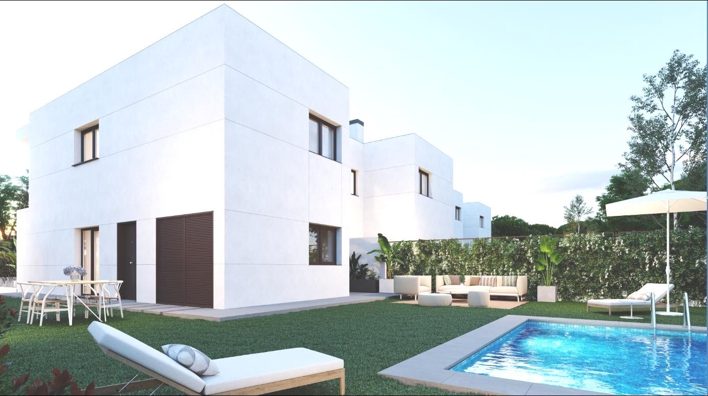Jardí de Casa adosada en venda en Calafell amb Aire condicionat, Calefacció i Piscina