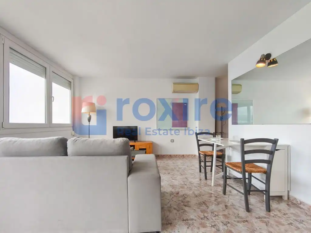 Wohnzimmer von Wohnung zur Miete in Sant Antoni de Portmany mit Klimaanlage, Terrasse und Möbliert