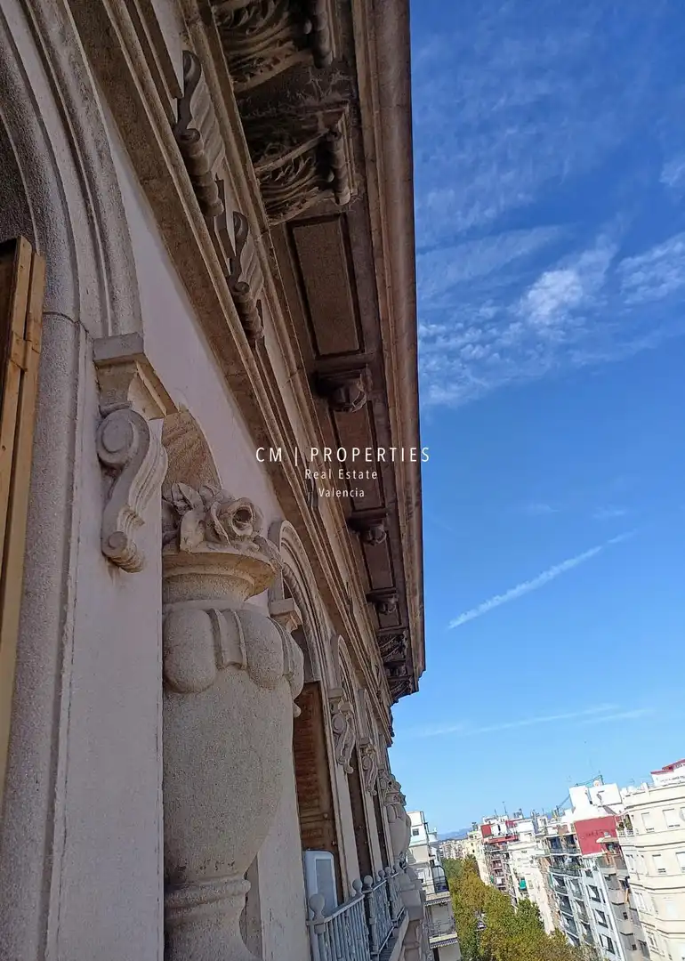 Exterior view of Flat for rent in Valencia  with Air Conditioner, Heating and Terrace
