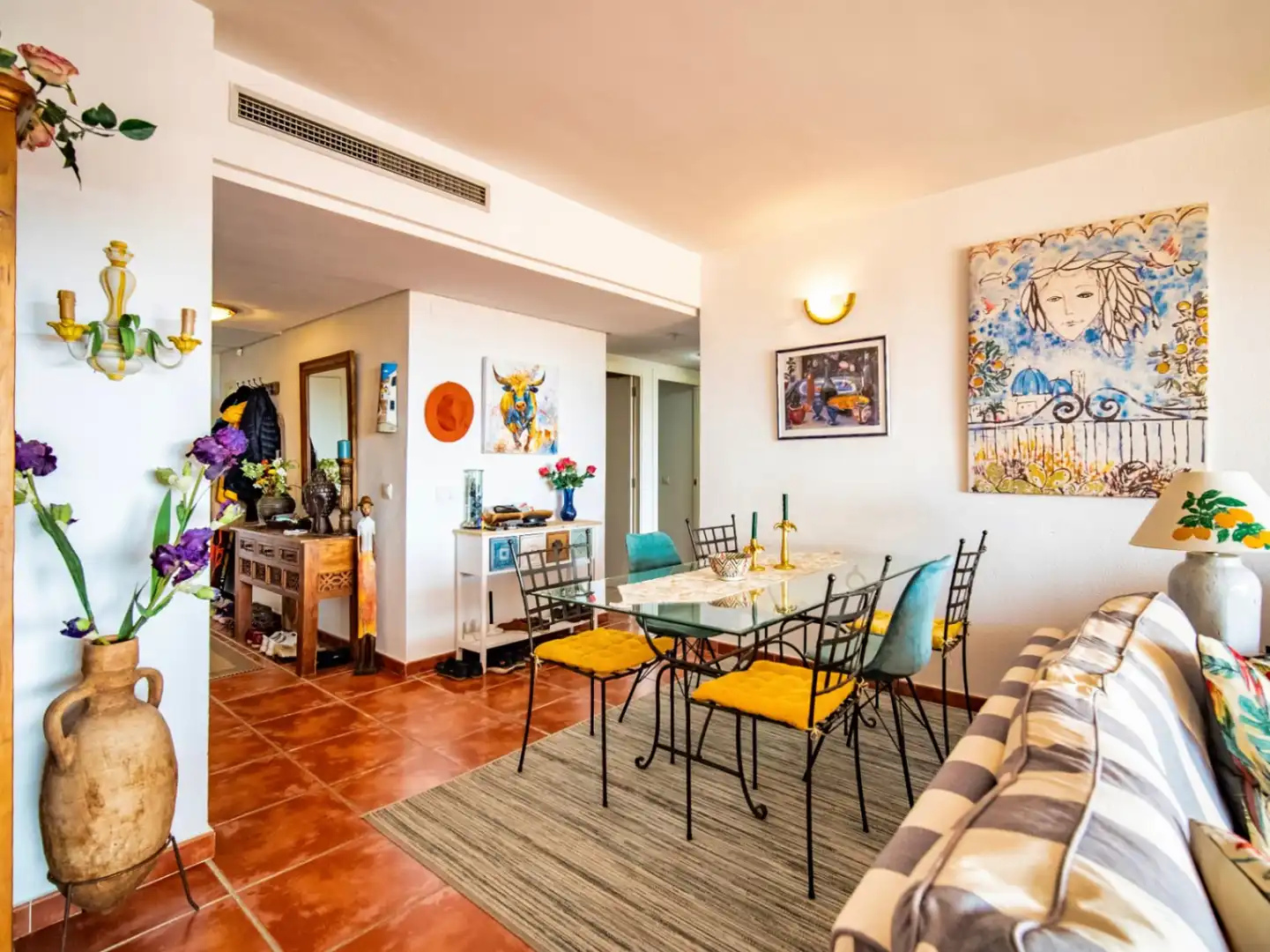 Comedor de Apartamento en venta en Altea con Aire acondicionado, Calefacción y Jardín privado