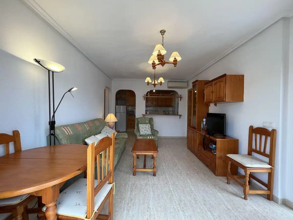 Wohnzimmer von Wohnung zur Miete in Vera mit Klimaanlage, Terrasse und Schwimmbad