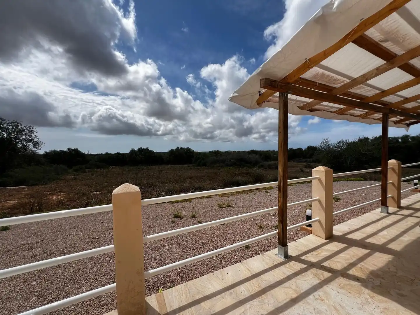 Terraza de Finca rústica de alquiler en Santanyí con Aire acondicionado, Calefacción y Terraza