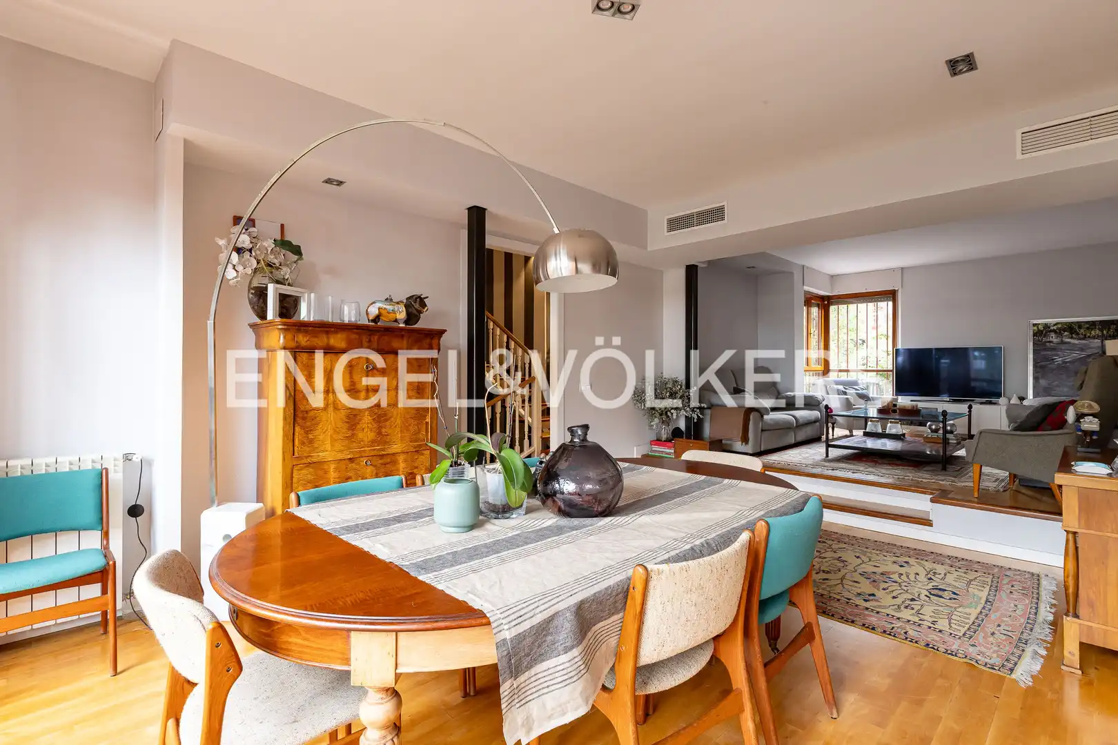 Dining room of Country homes for rent in Madrid  with Air Conditioner, Heating and Private garden