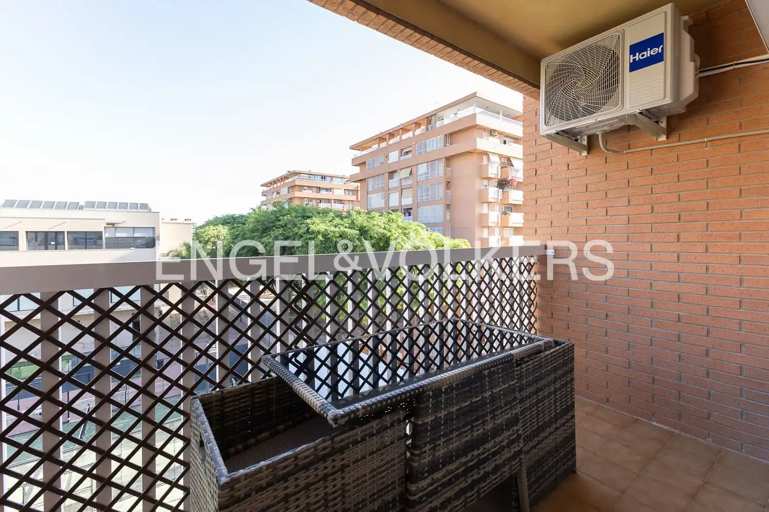 Terrasse von Wohnung zur Miete in Alboraya mit Klimaanlage, Heizung und Möbliert