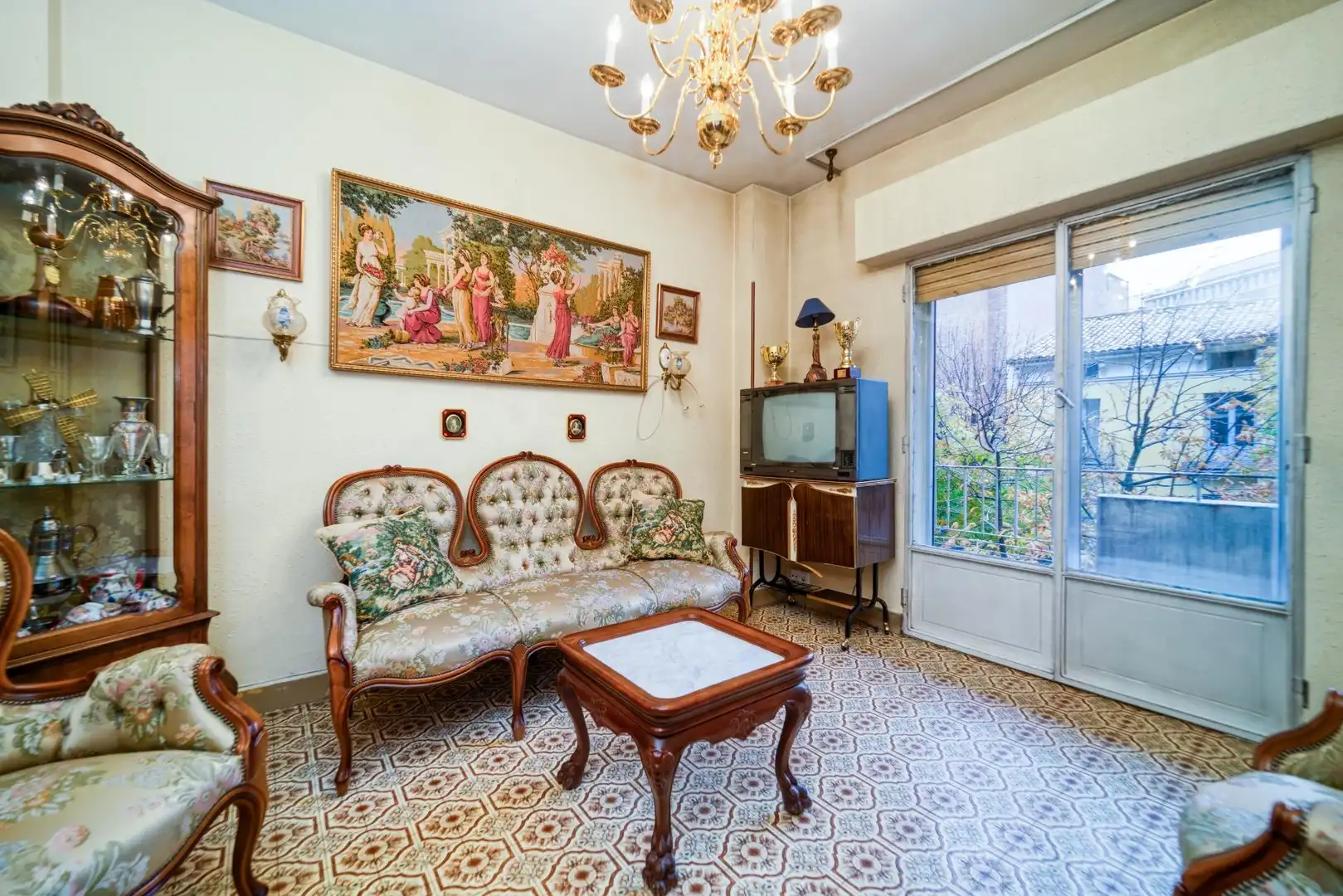 Wohnzimmer von Wohnung zum Verkauf in Cuenca mit Heizung und Terrasse