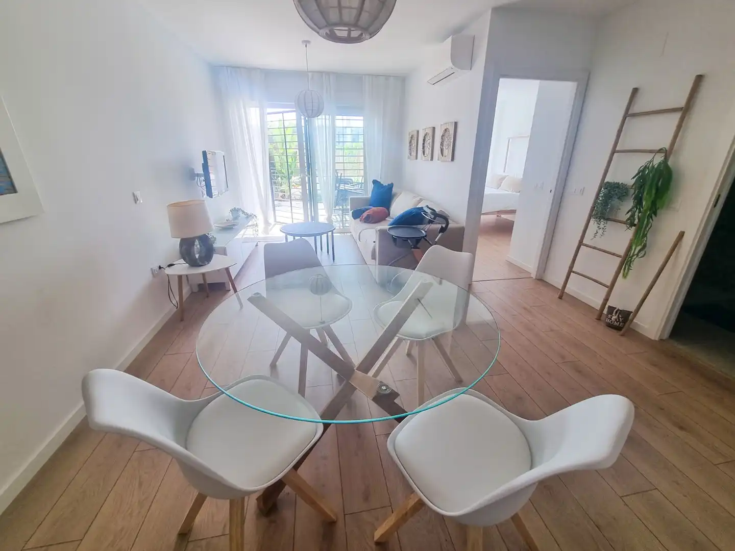 Comedor de Piso de alquiler en Pilar de la Horadada con Aire acondicionado, Jardín privado y Terraza