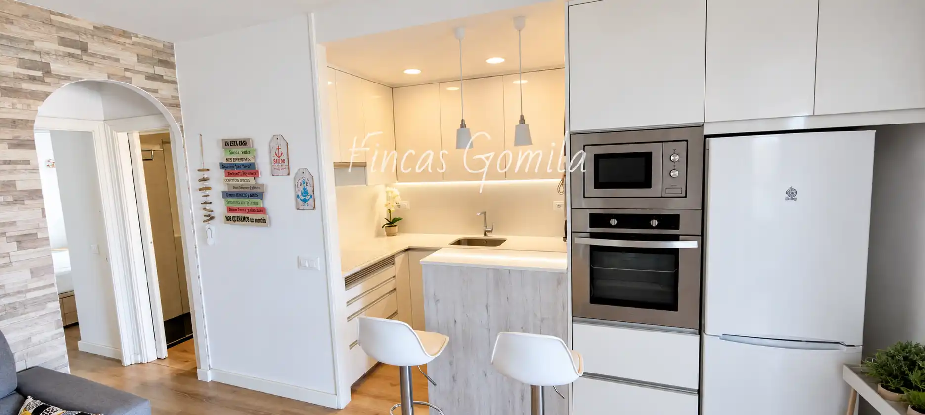 Cuina de Apartament en venda en Alaior amb Aire condicionat, Terrassa i Piscina comunitària