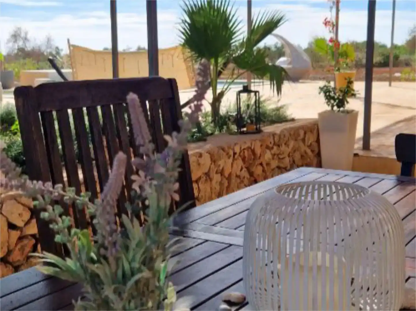 Terrassa de Casa o xalet de lloguer en Campos amb Piscina