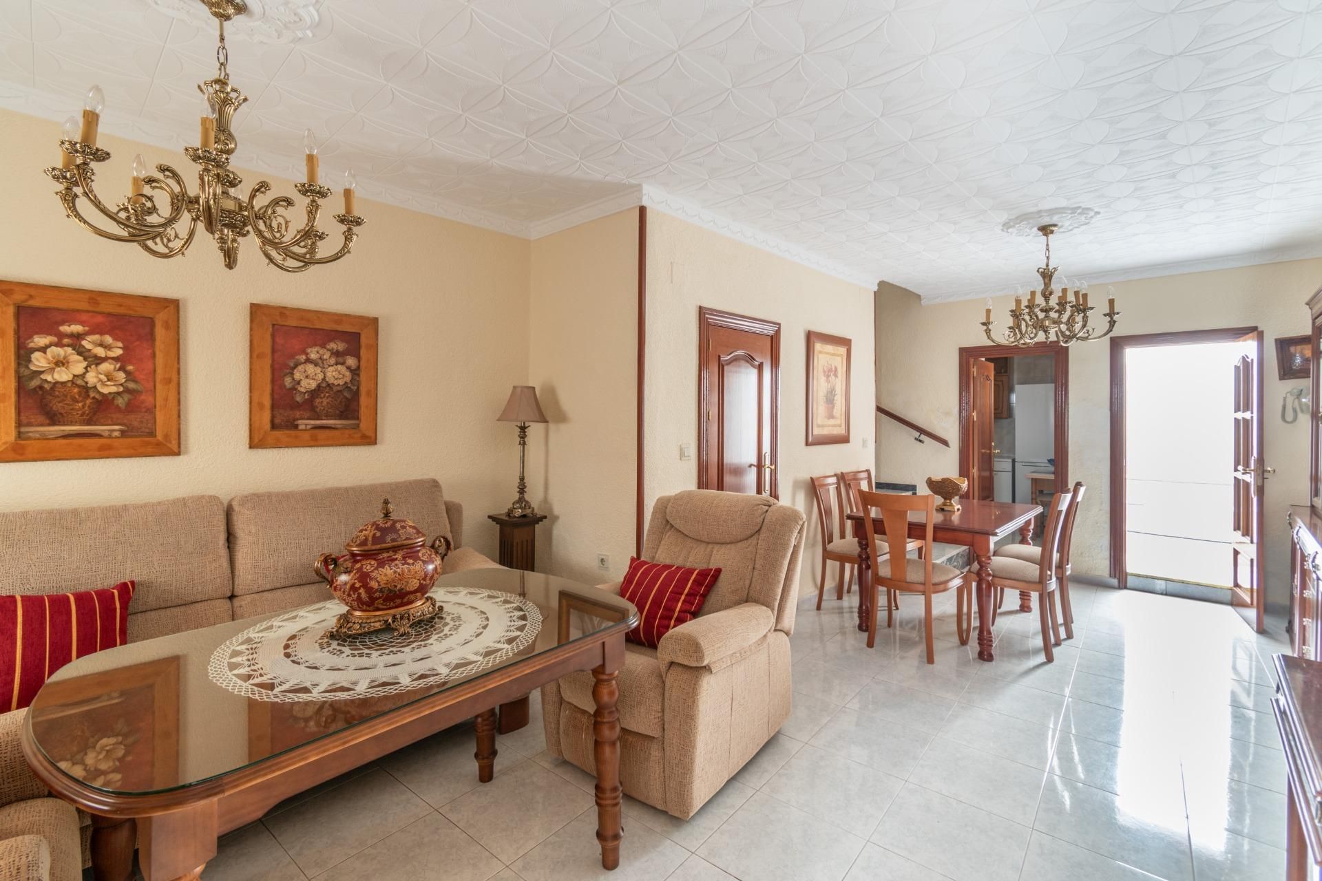 Sala de estar de Casa adosada en venta en Colomera