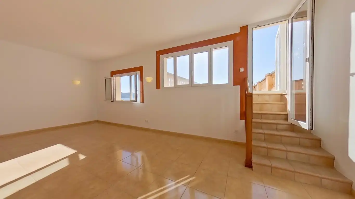 Sala d'estar de Planta baixa de lloguer en Son Servera amb Aire condicionat, Terrassa i Piscina