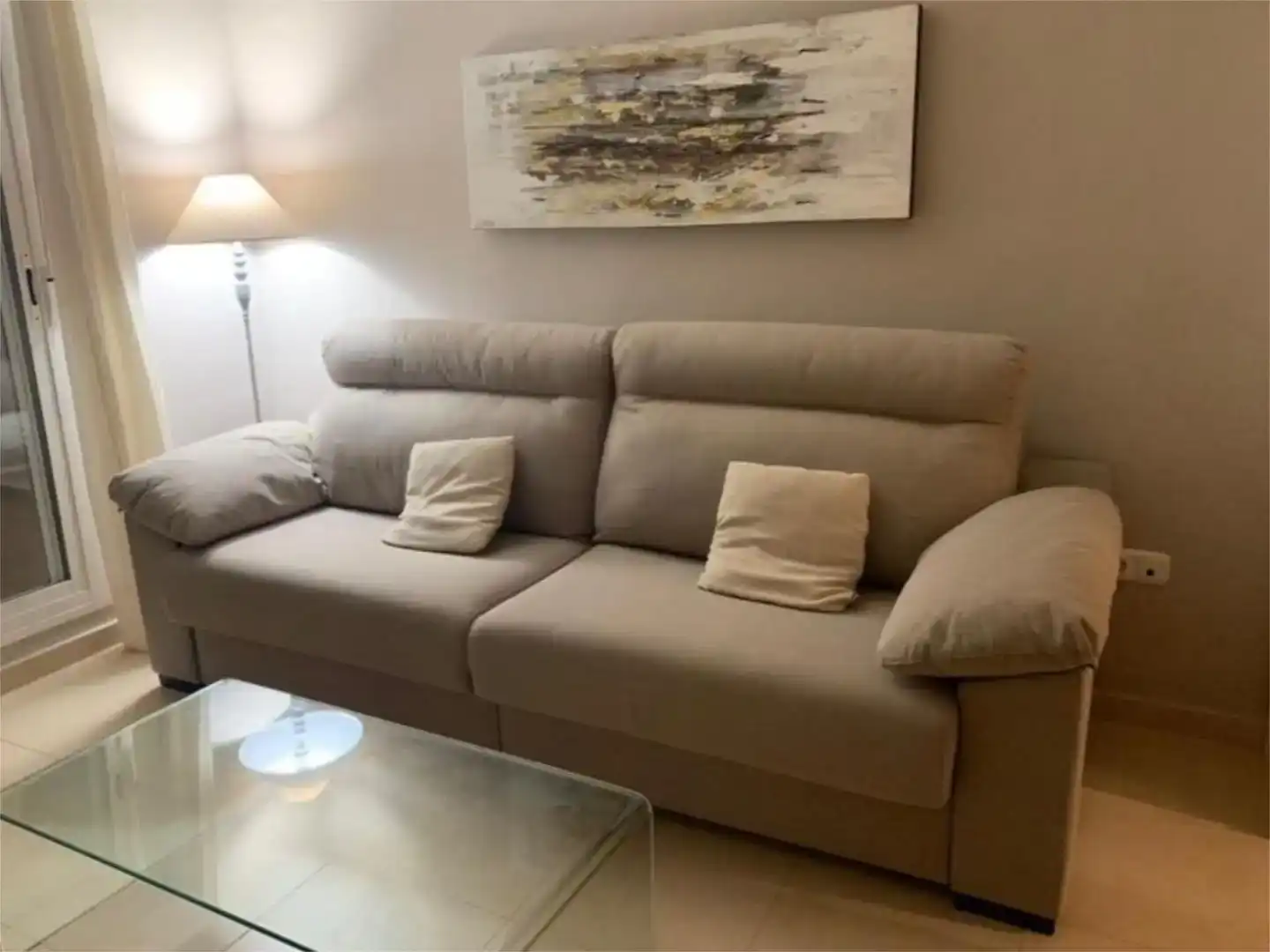 Wohnzimmer von Wohnung zur Miete in Rota mit Klimaanlage, Schwimmbad und Möbliert