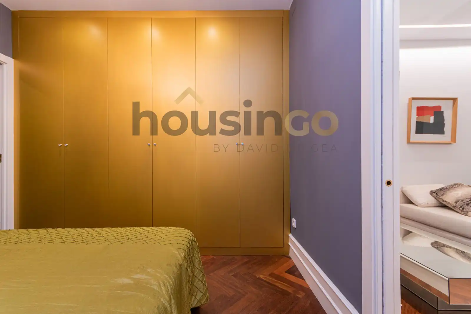 Schlafzimmer von Wohnung zur Miete in Madrid mit Heizung und Möbliert