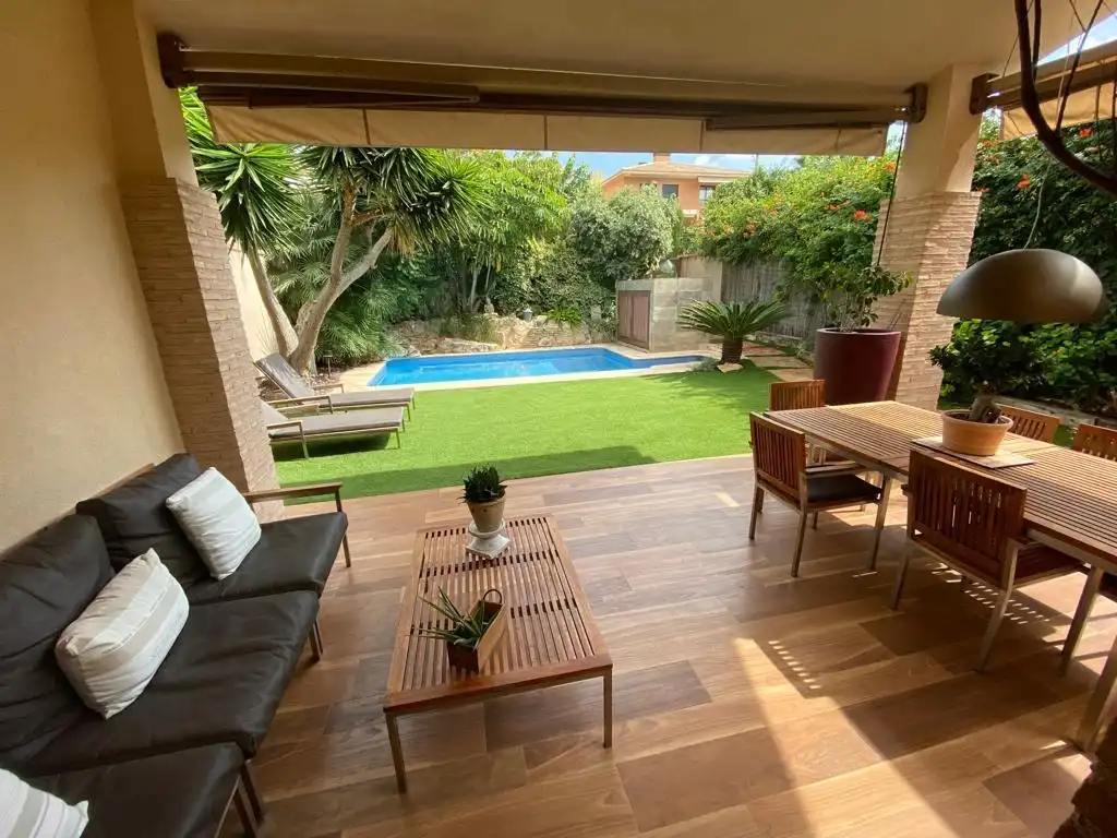 Terrace of Detached homes for sale in Mutxamel  with Air Conditioner, Heating and Private garden