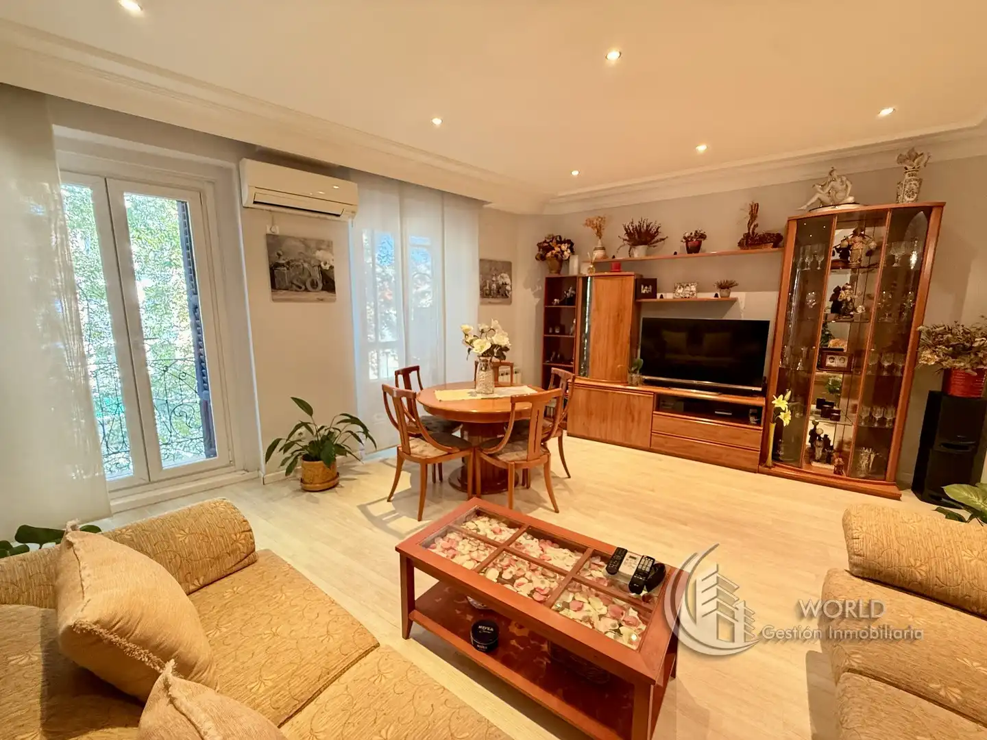Wohnzimmer von Wohnung zum Verkauf in Madrid mit Klimaanlage, Heizung und Möbliert