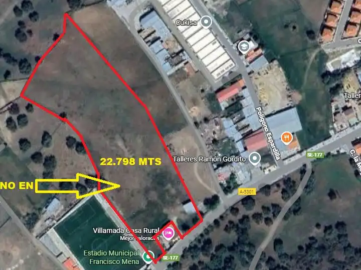 Terreny industrial en venda en El Real de la Jara