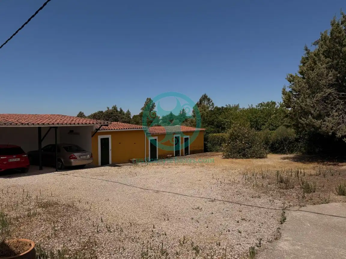 Vista exterior de Casa o chalet en venta en Casar de Cáceres con Aire acondicionado, Calefacción y Jardín privado