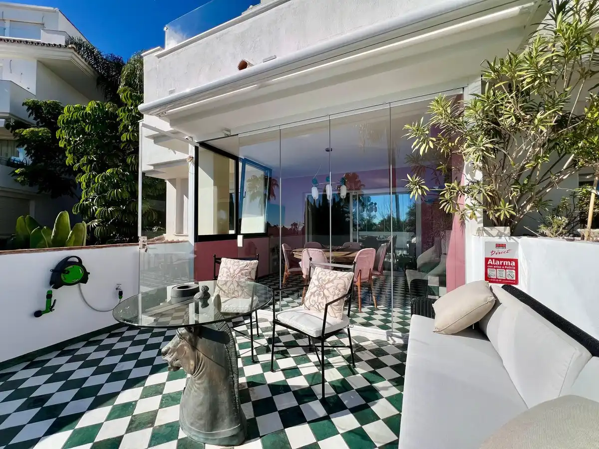 Terrassa de Apartament de lloguer en Marbella amb Aire condicionat, Calefacció i Moblat