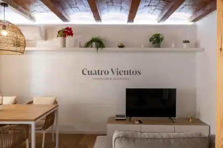 Sala d'estar de Pis en venda en Barcelona amb Aire condicionat, Calefacció i Parquet
