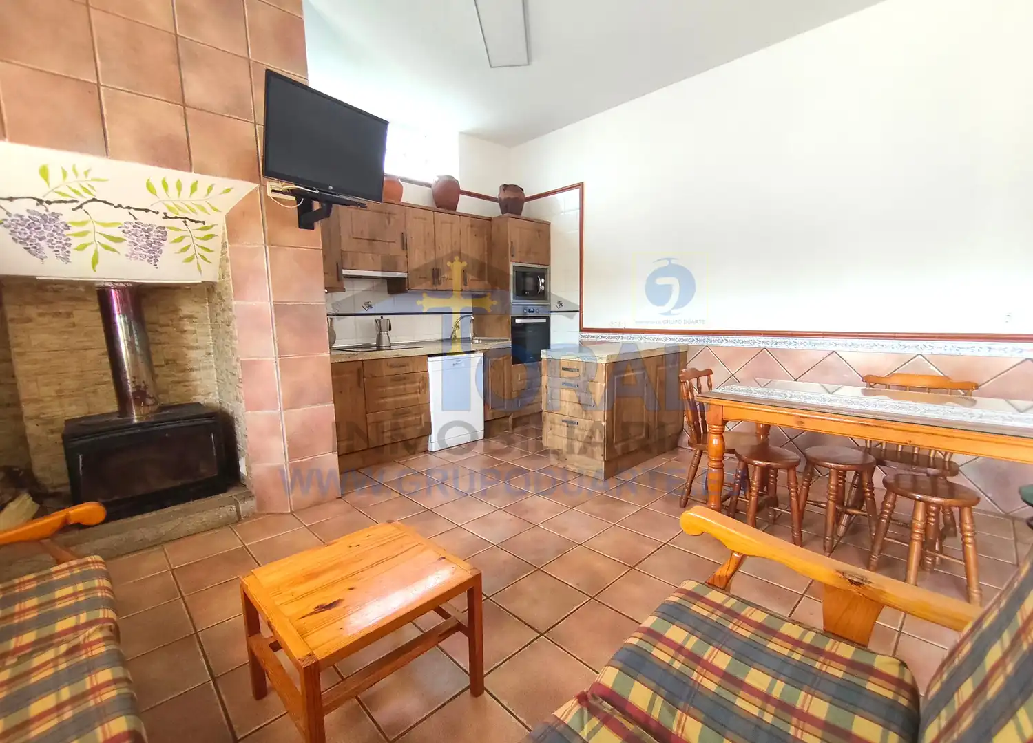 Cuina de Casa o xalet en venda en Siero amb Calefacció, Jardí privat i Parquet